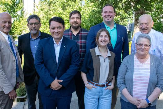 The members of the 2025-2026 Board of Education