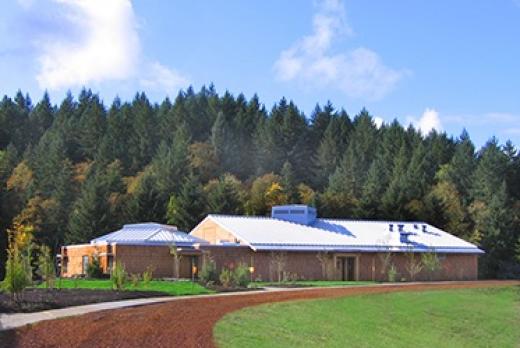 LCC Longhouse exterior view from the track