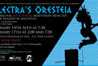 Electra's Oresteia event poster