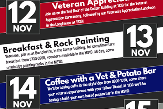 2019 Veterans Week flyer