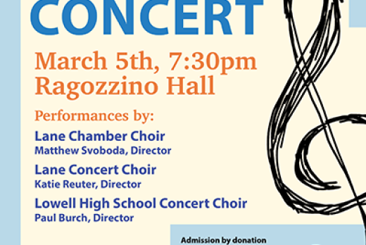 Winter choir concert poster