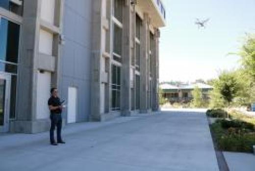 LCCs Sean Parrish pilots a drone