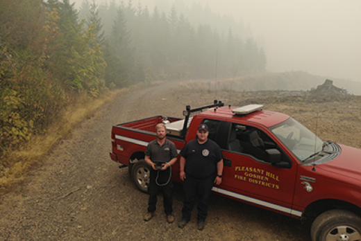 LCC Solomon Singer and Pleasant Hill Goshen Fire Raymond Wood