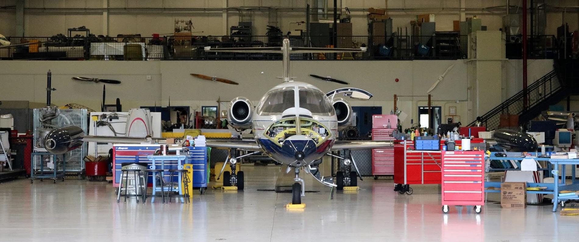 Aviation Maintenance Technician hangar