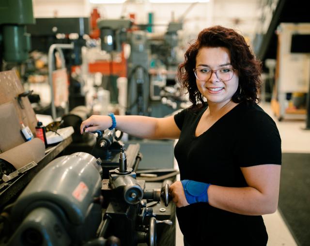 Aviation maintenance technician program graduate Autumn Eells