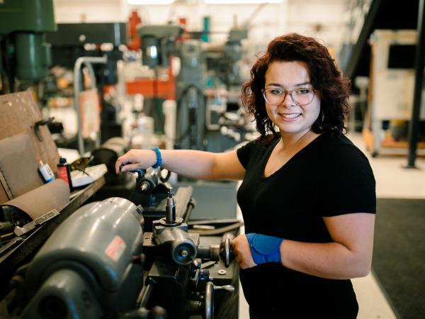 Aviation maintenance technician program graduate Autumn Eells