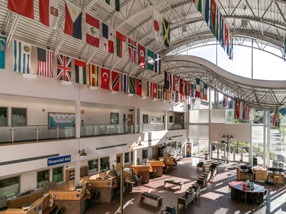 Inside building 1 - main campus