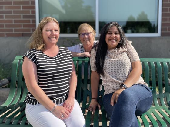 Dawn, Gee, and Rosa-Maria, the admissions staff
