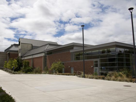 Northeast view of building 5, where the Fitness Education Center is located