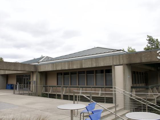 Northeast view of building 3, where Human Resources is located