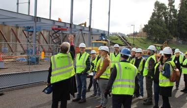 Group tour of ITEC site