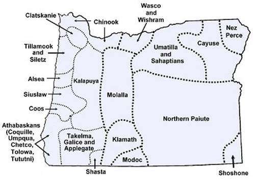 oregon native languages map