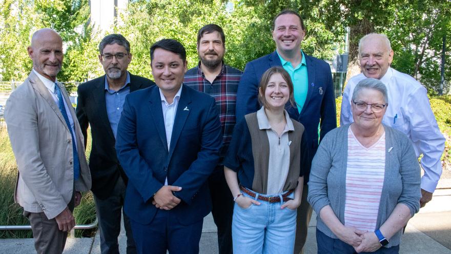 The members of the 2025-2026 Board of Education