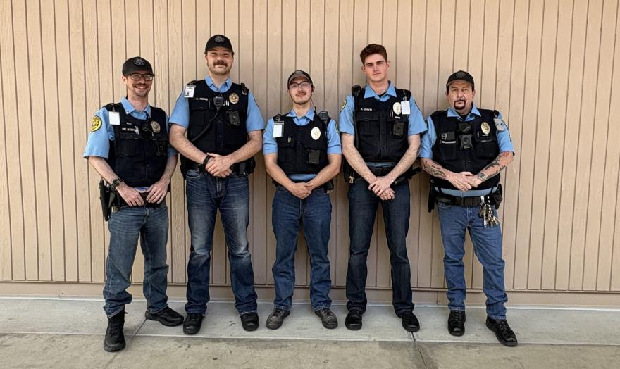 5 Public Safety Officers on Jeans Day