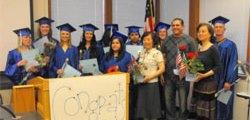 GED graduates and citizenship ceremony participants