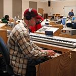 full view of music lab classroom