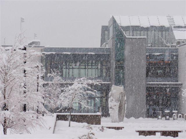 Bldg 30 with snow