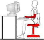 Ergonomic typing position