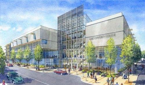 Render of LEED Mary Spilde downtown center