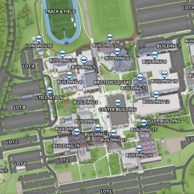 map of LCC campus showing all the buildings