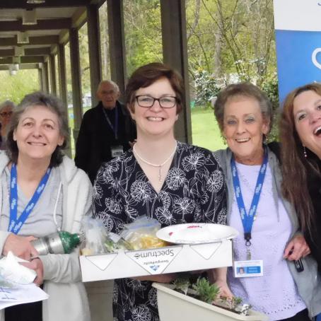 senior companions at an event for senior services in Eugene
