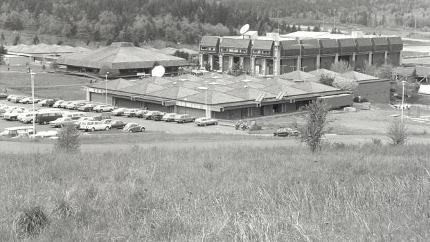 1960s view of LCC Campus, showing fewer buildings