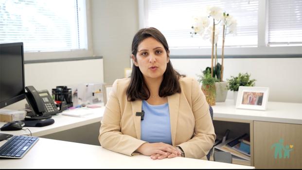 Alyssa Chatterjee, Director of the Oregon Department of Early Learning at her desk