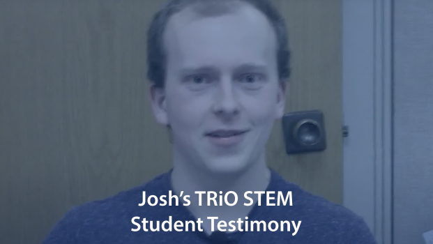 student giving TRiO testimony