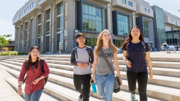 photo of international students on main campus