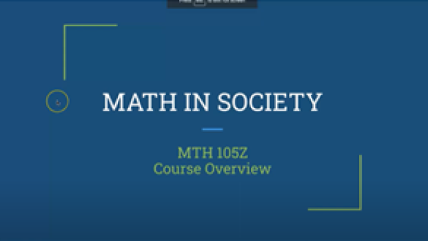 LCC's Math 105Z, Math and Society Overview